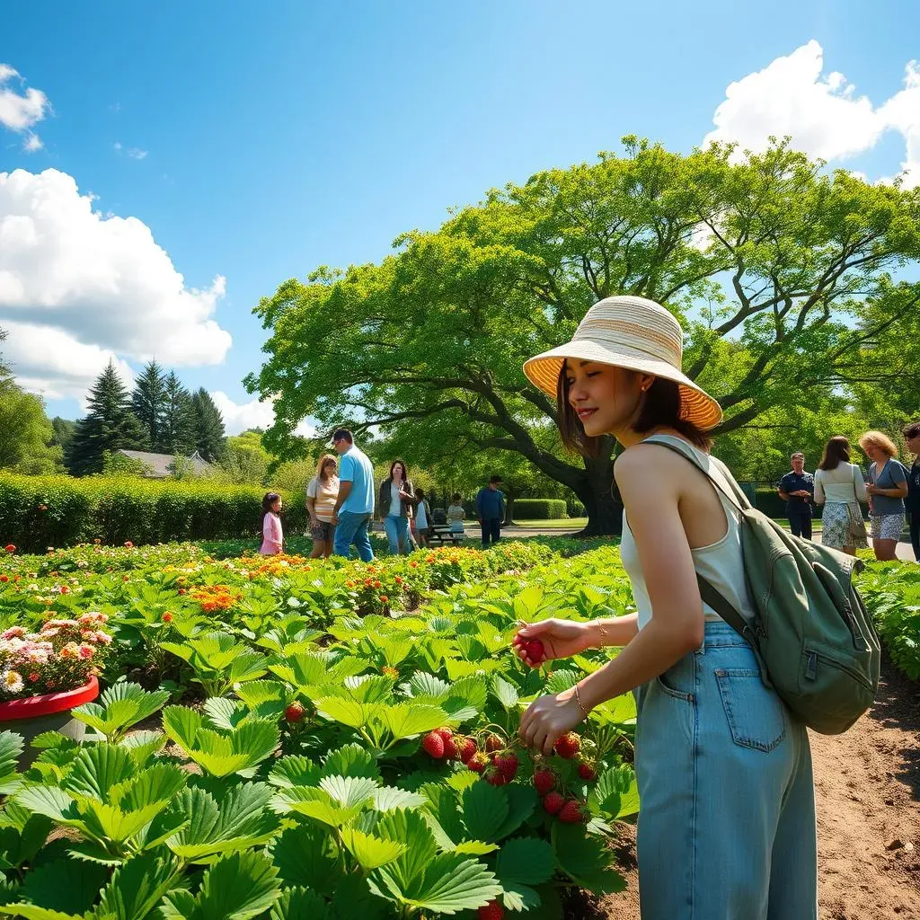Strawberry Picking and Other Activities at Nishijima Garden